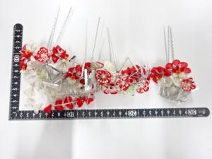 アンティーク　つまみ細工　髪飾りセット